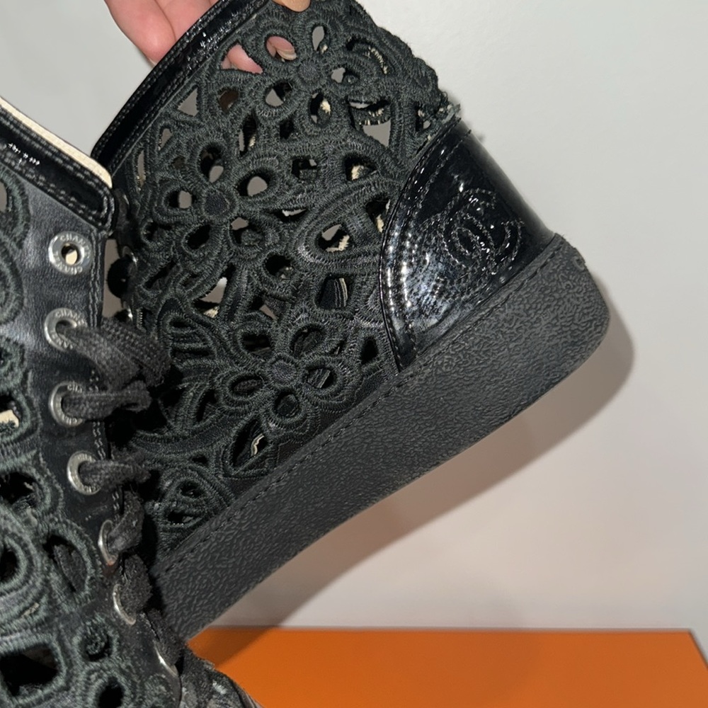 100%, Authentic Chanel, Crochet Pattern, Leather … - image 6